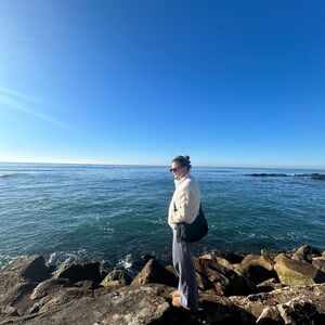 Women's White Quilted Vest